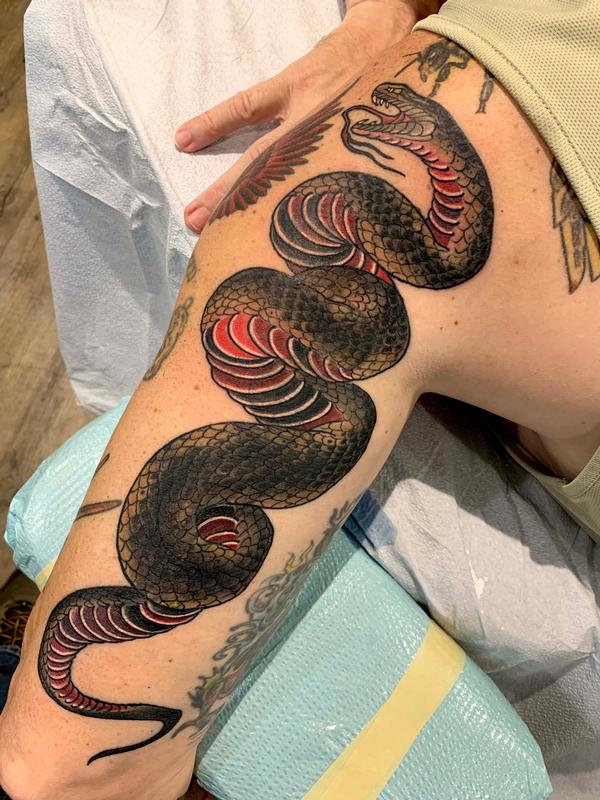 Snake Tattoo Coverup