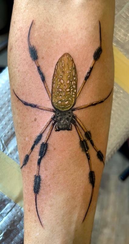 Banana Spider Tattoo