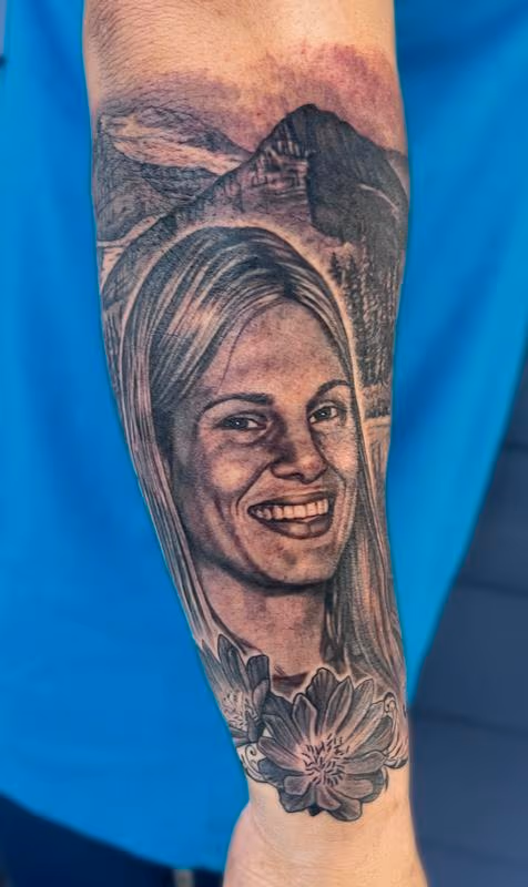 Portrait of client's wife