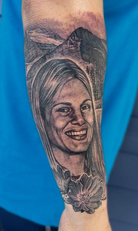 Portrait of client's wife
