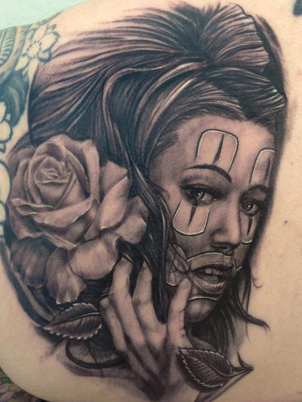 Chola Girl Tattoo