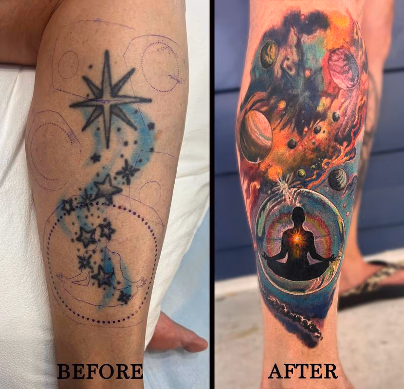 Spiritual Cover Up Tattoo