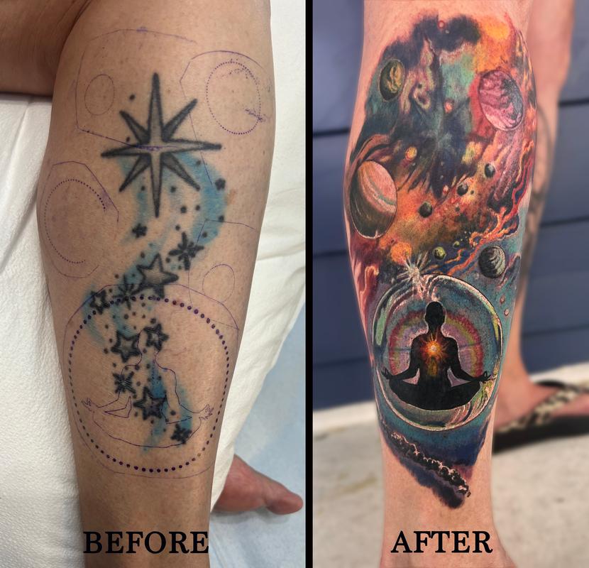 Spiritual Cover Up Tattoo