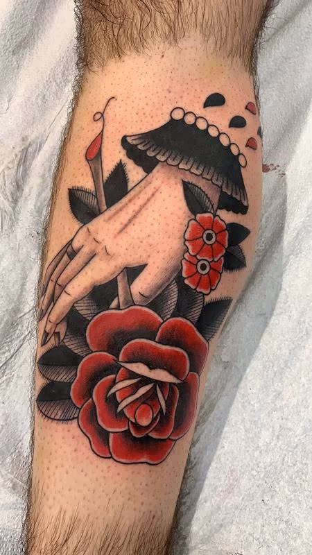 Hand and Flowers