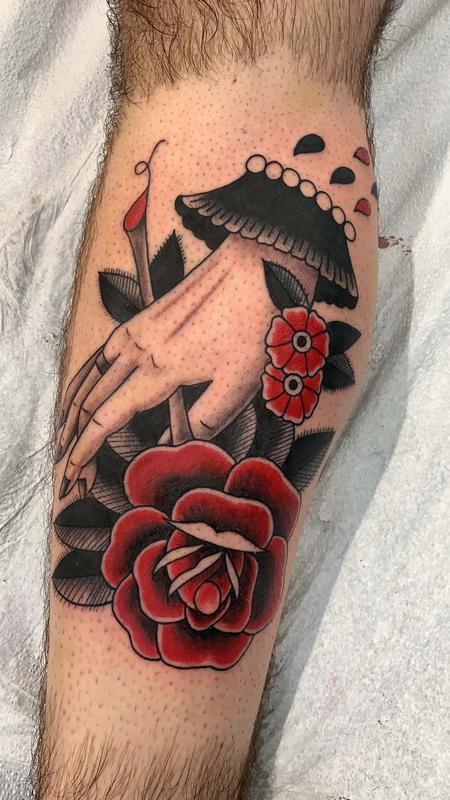 Hand and Flowers
