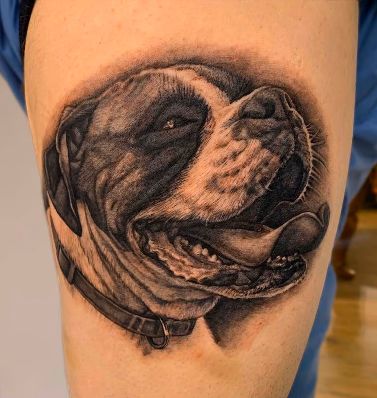 Dog Portrait Tattoo