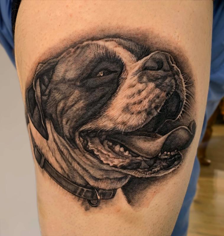 Dog Portrait Tattoo