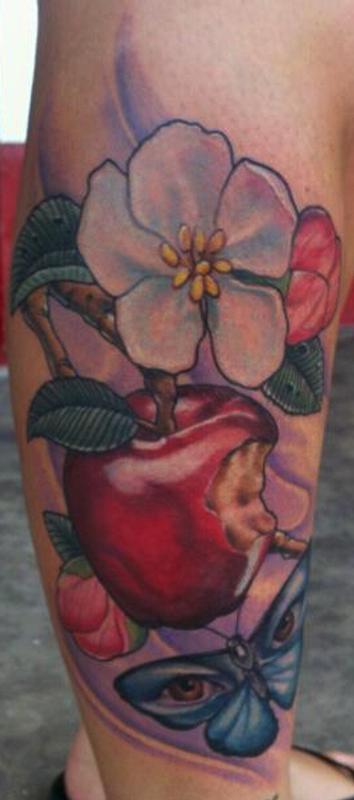 Apple and Flowers