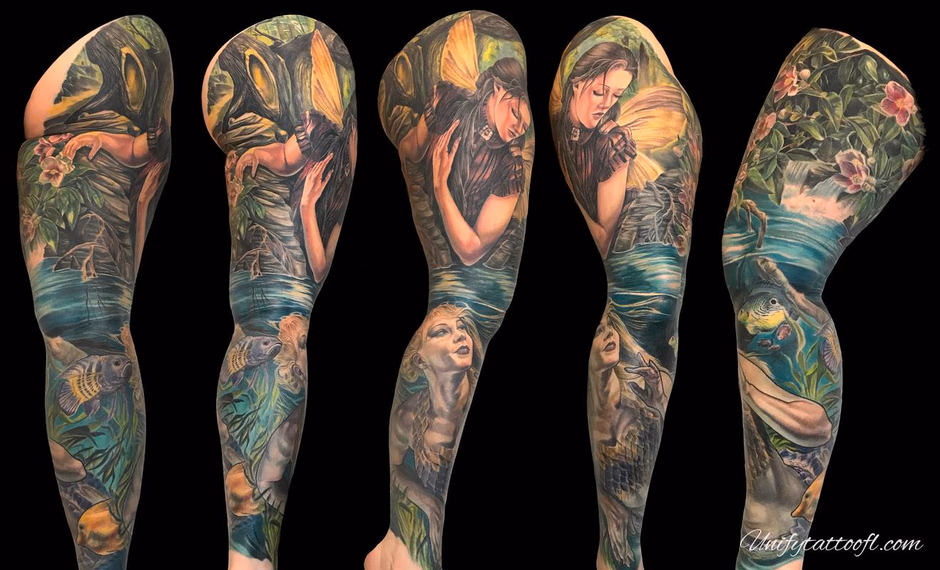 Fairy Mermaid leg sleeve