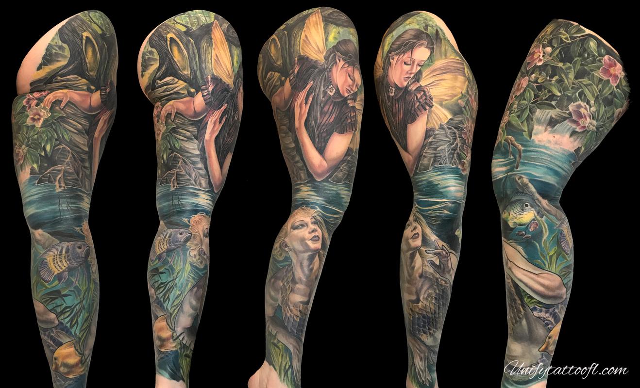 Fairy Mermaid leg sleeve