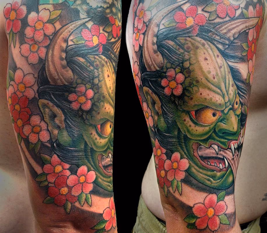 Hanya Mask Tattoo