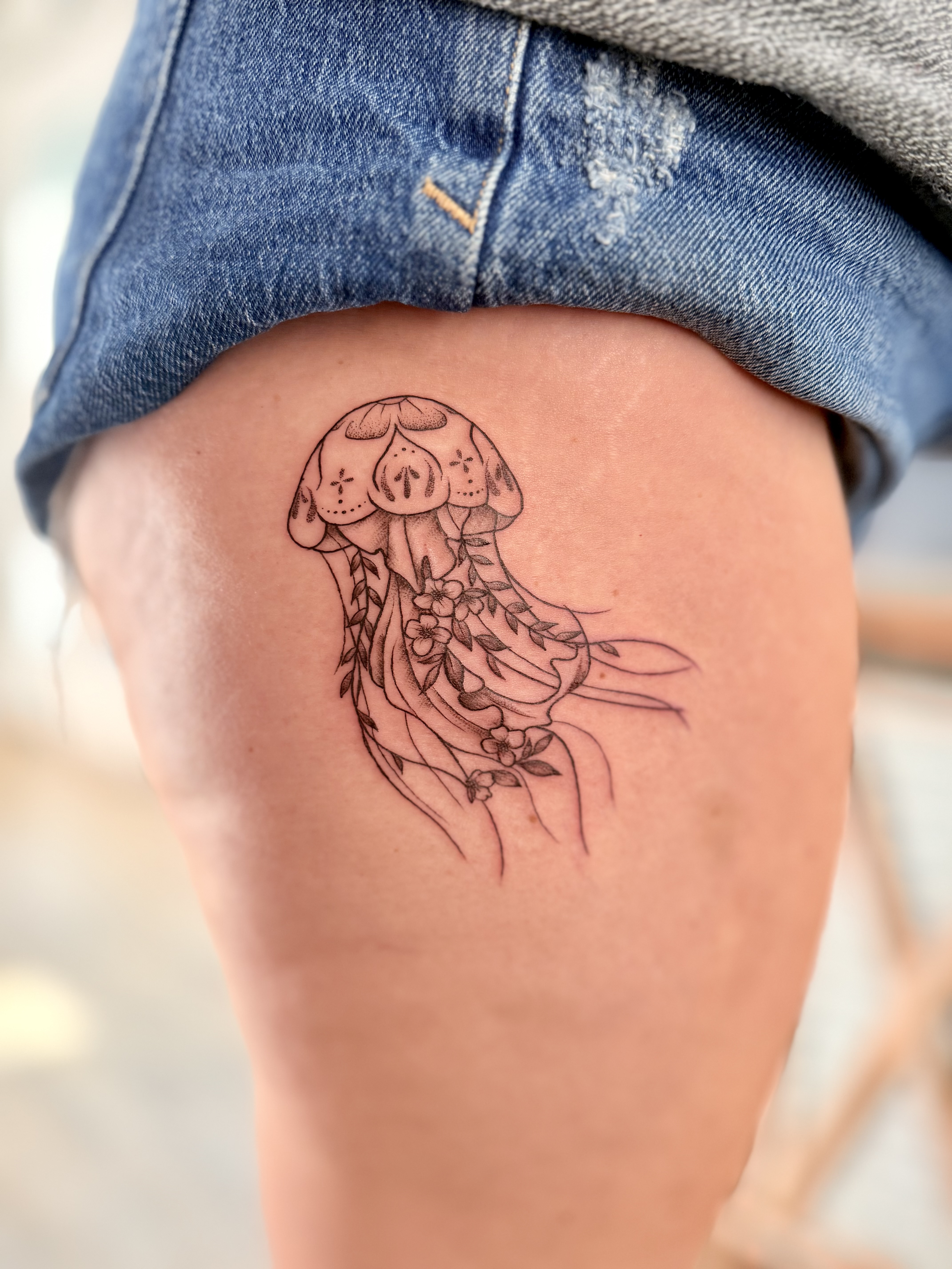 Ornamental Botanical Jellyfish