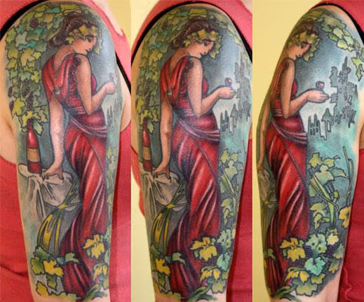 Mucha Inspired Tattoo