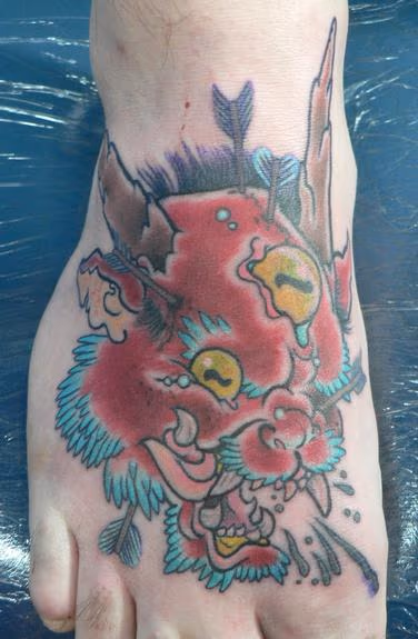 Oni Head Tattoo