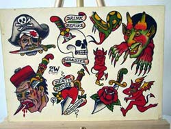 A few sheets of original Sailor Jerry Tattoo Flash have sold!