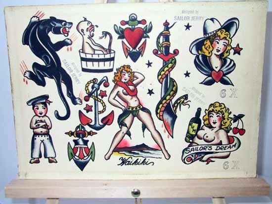 Sailor Jerry Flash Sheet 6x
