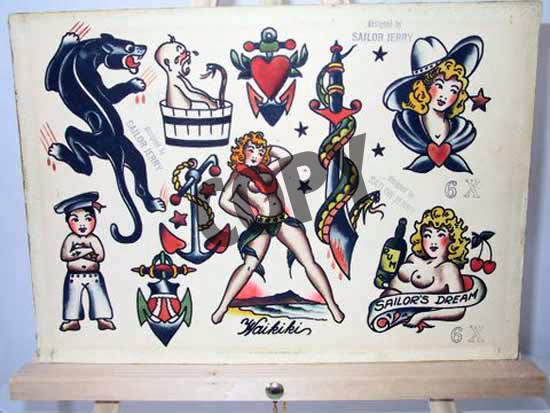 Sailor Jerry Flash Sheet 6x