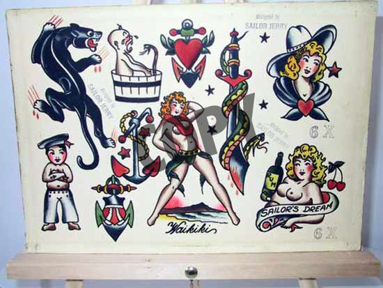 Sailor Jerry Flash Sheet 6x