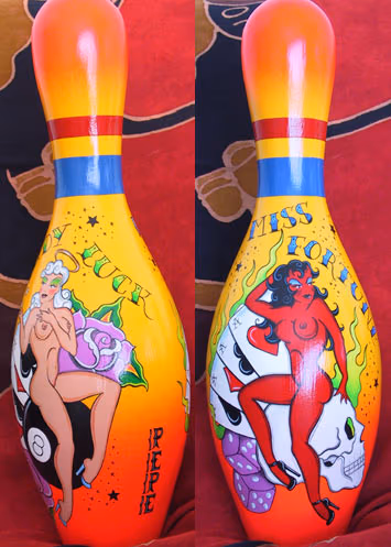 Pepe Bowling Pin-ups