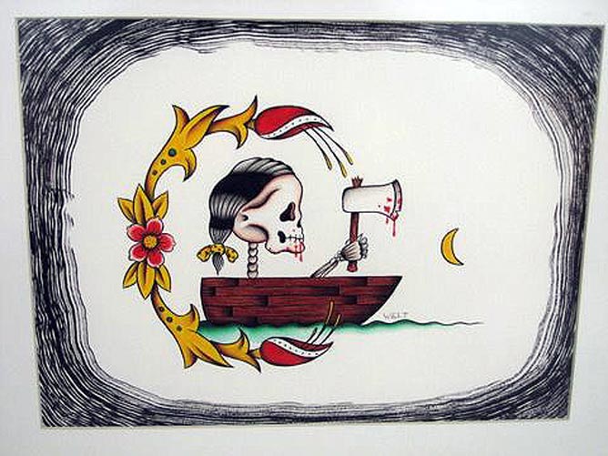 Skull Boat by Scott Harrison