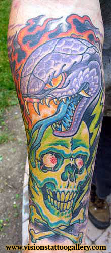 Skull and Snake
