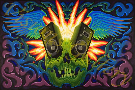 "Crank it up" 24"x30" Acrylic