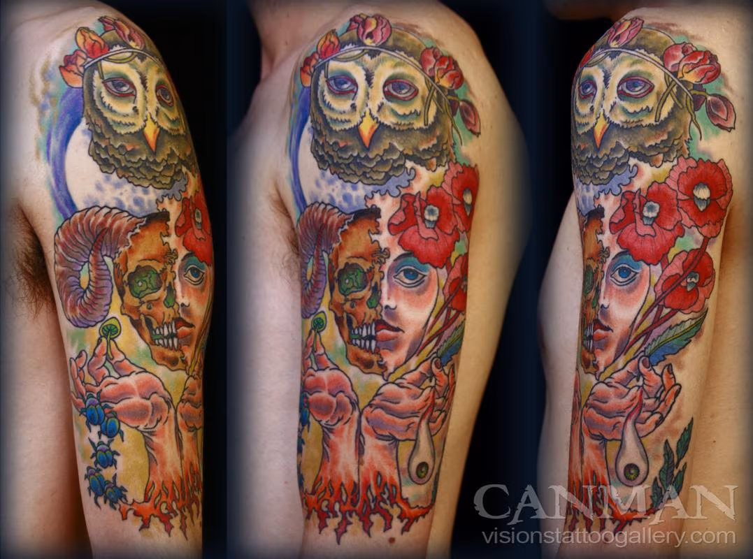 Collage tattoo