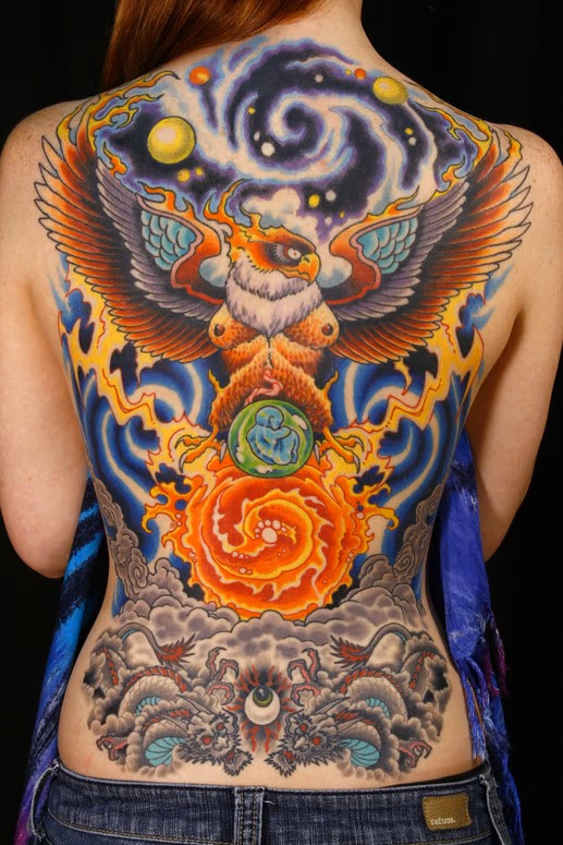cosmic spiritual backpiece