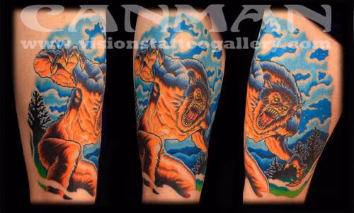 werewolf tattoo