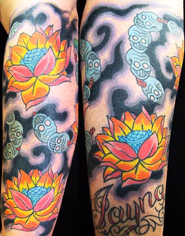 Flowers and Skulls