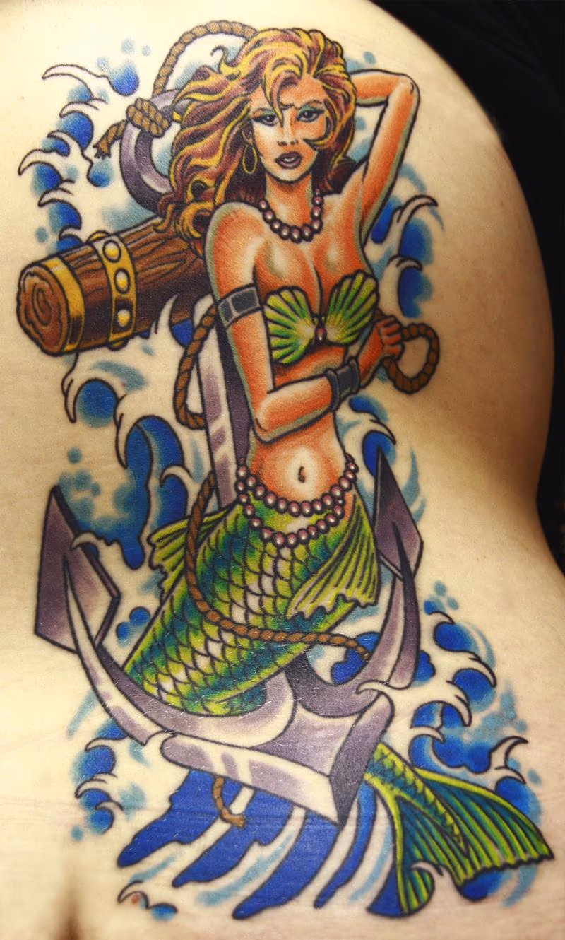 pin-up mermaid