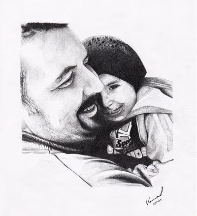 father and son portrait