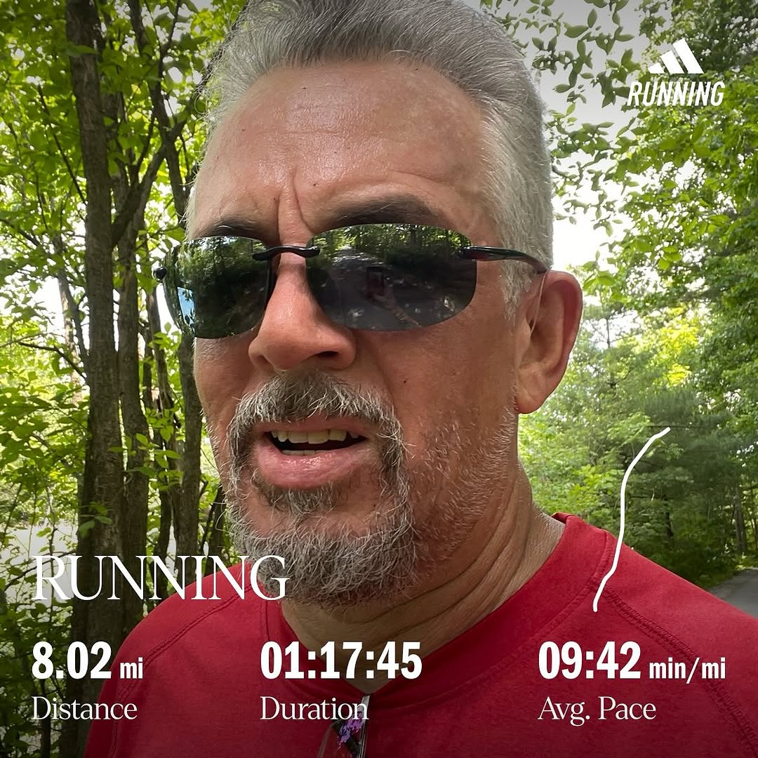 Nice run today. Took a short break to help this little guy across the trail.