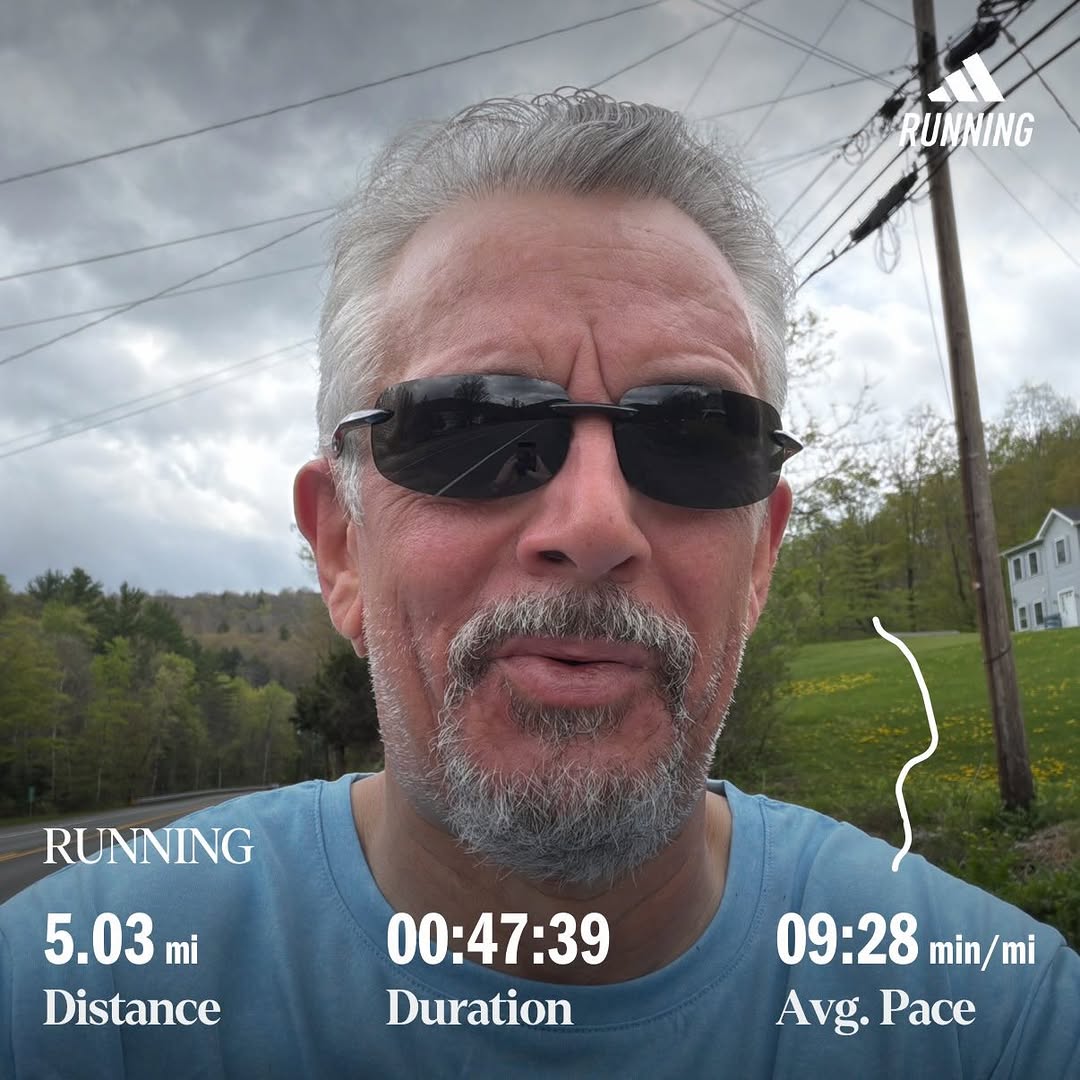 Didn’t really feel like running today but still got out there.