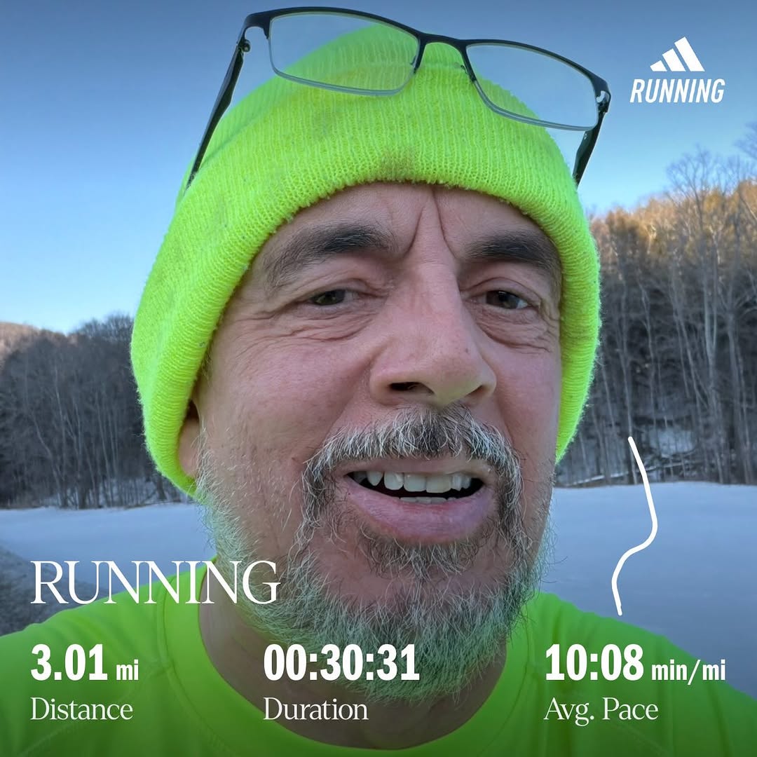 First run outside in a long time. Definitely better than the treadmill.