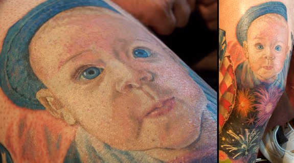 Portrait of Son Tattoo