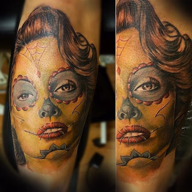 Custom Day of the Dead portrait