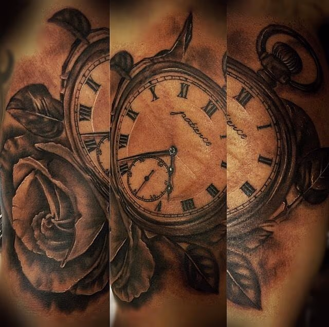 Pocket watch and Rose