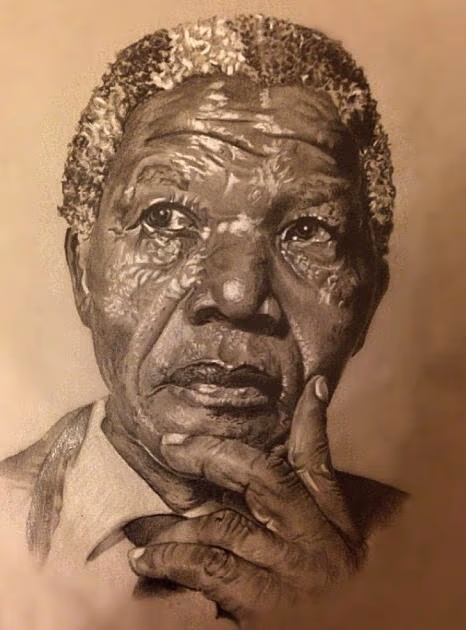 Memorial homage to Nelson Mandela