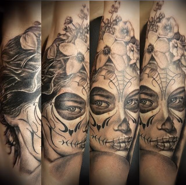 Custom Day of the Dead portrait