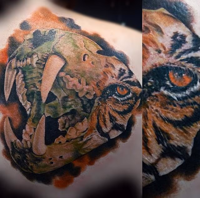 Custom Tiger Skull