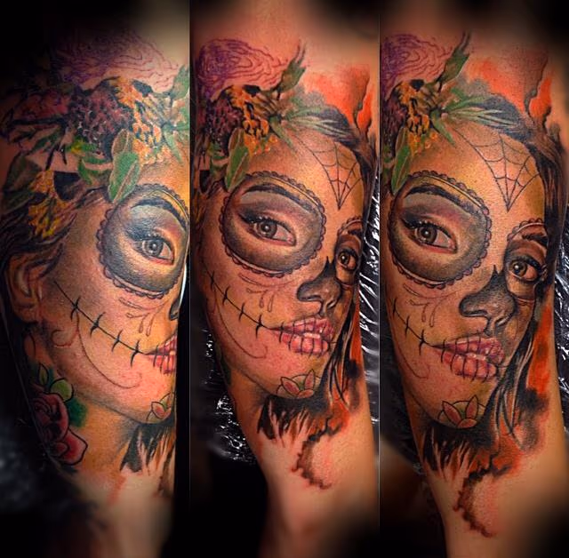 Custom Day of the Dead portrait