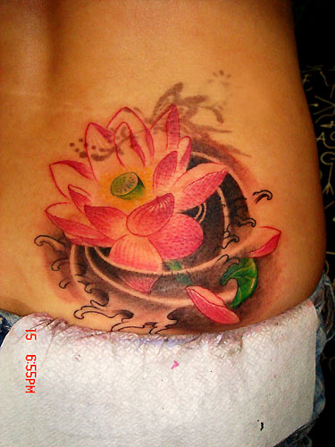 Lotus on Hip